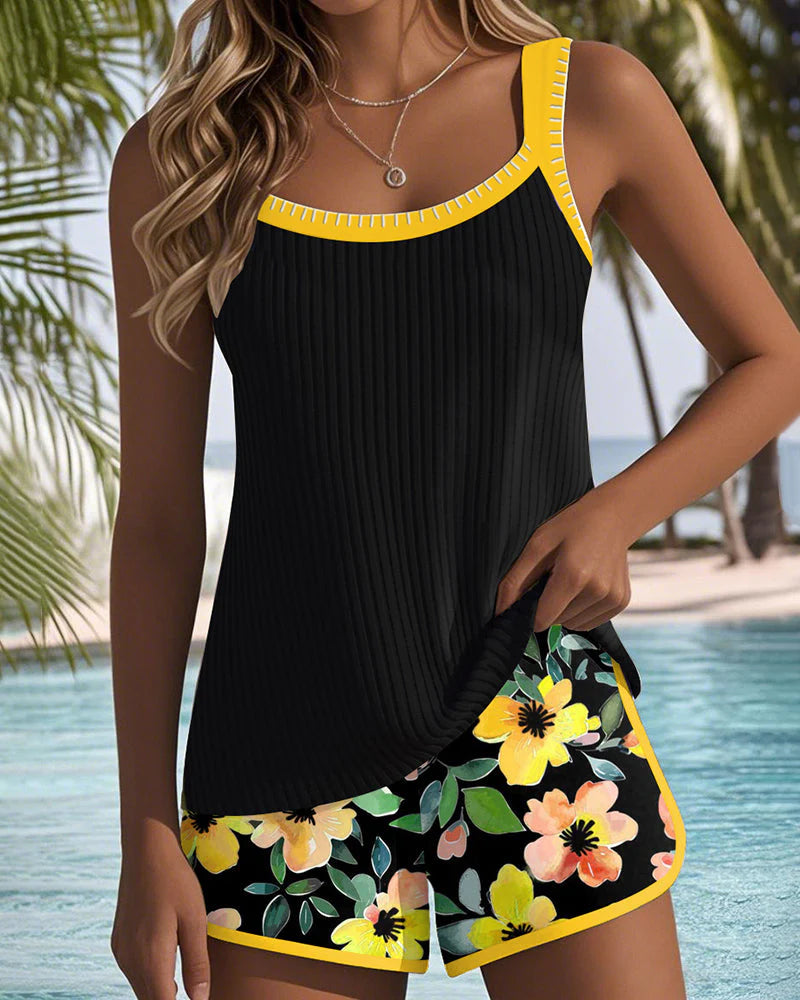 Isabelle | Comfortable Tankini with Floral Print