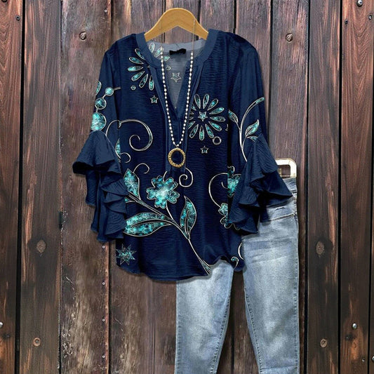 Vina | Floral blouse